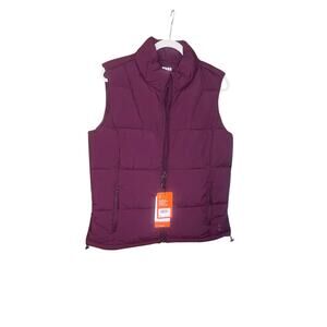Wine Color Bass Outdoor Women’s Quilted Jacket NWT Size M
